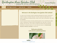 Tablet Screenshot of burlingtonareagardenclub.com